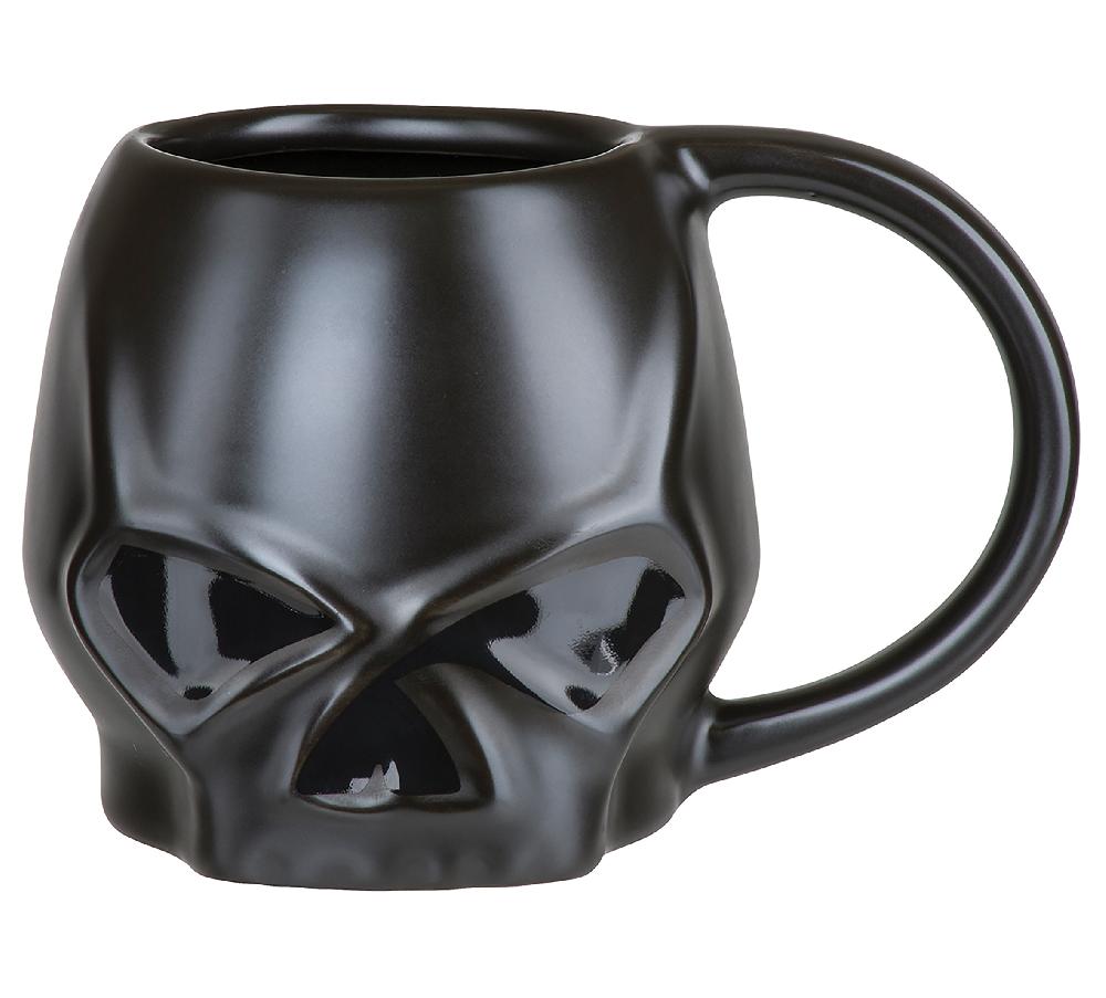 harley Sculpted Skull Coffee Mug