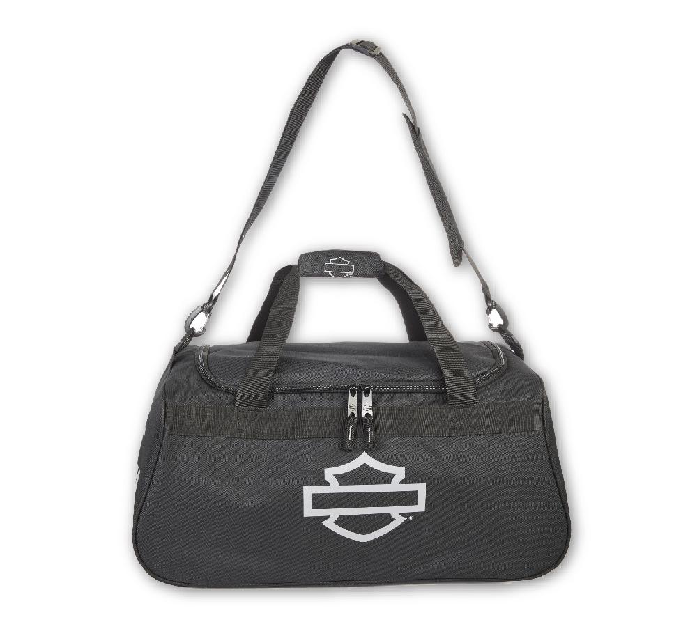 Harley Shield Logo Duffel In Black/Gray
