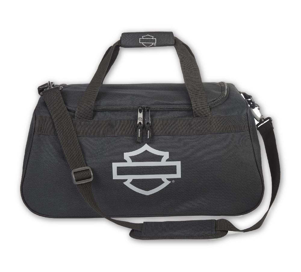 Harley Shield Logo Duffel In Black/Gray