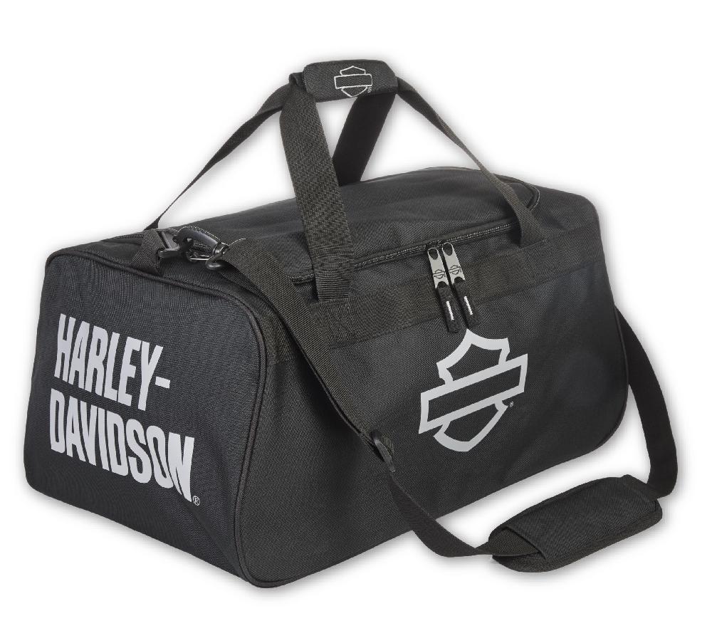 harley Shield Logo Duffel in Black/Gray