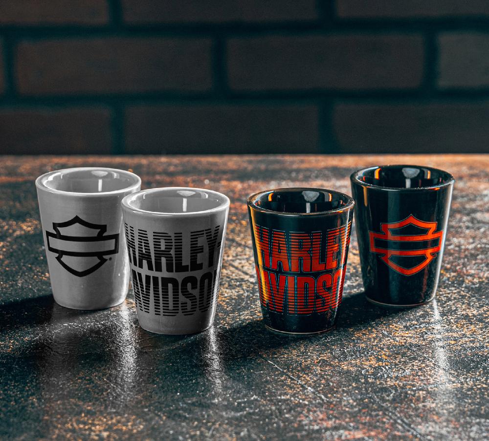 Harley Shot Glass Set Of 4