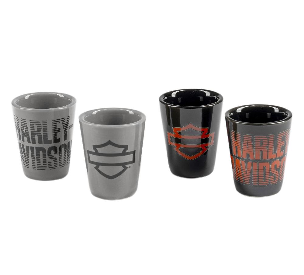 harley Shot Glass Set of 4