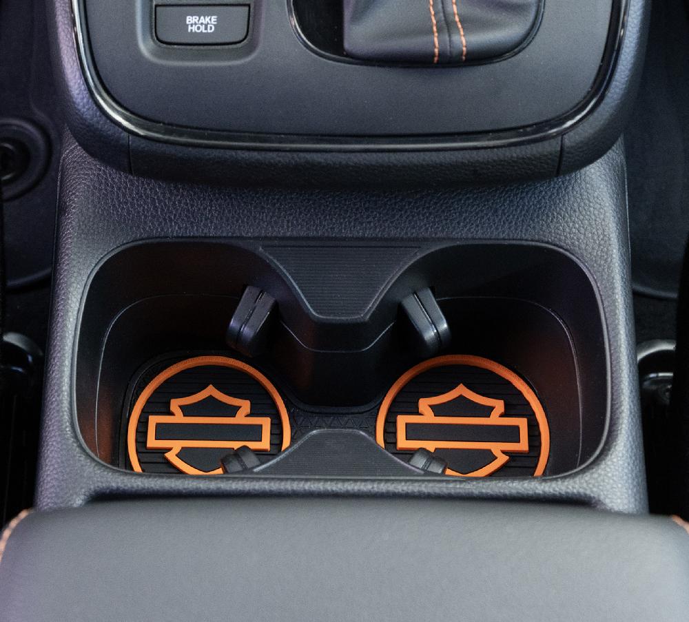 Harley Silhouette Auto Coaster 2 Pack