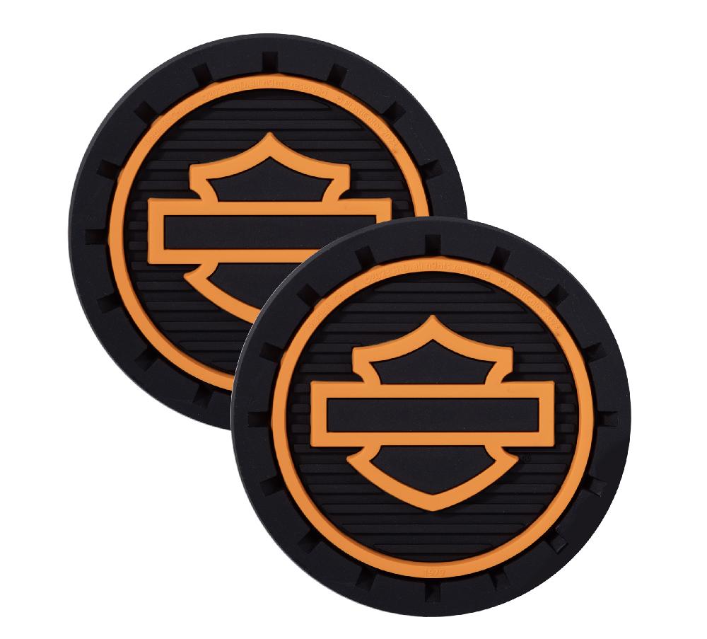 Harley Silhouette Auto Coaster 2 Pack