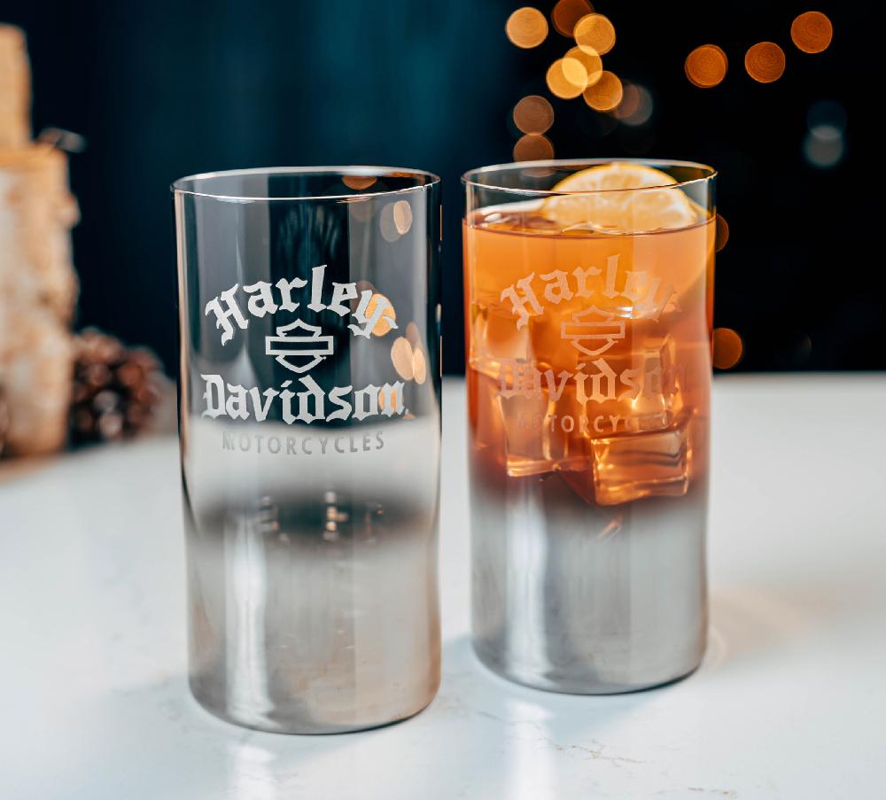 Harley Silver Ombre Highball Set Of 2