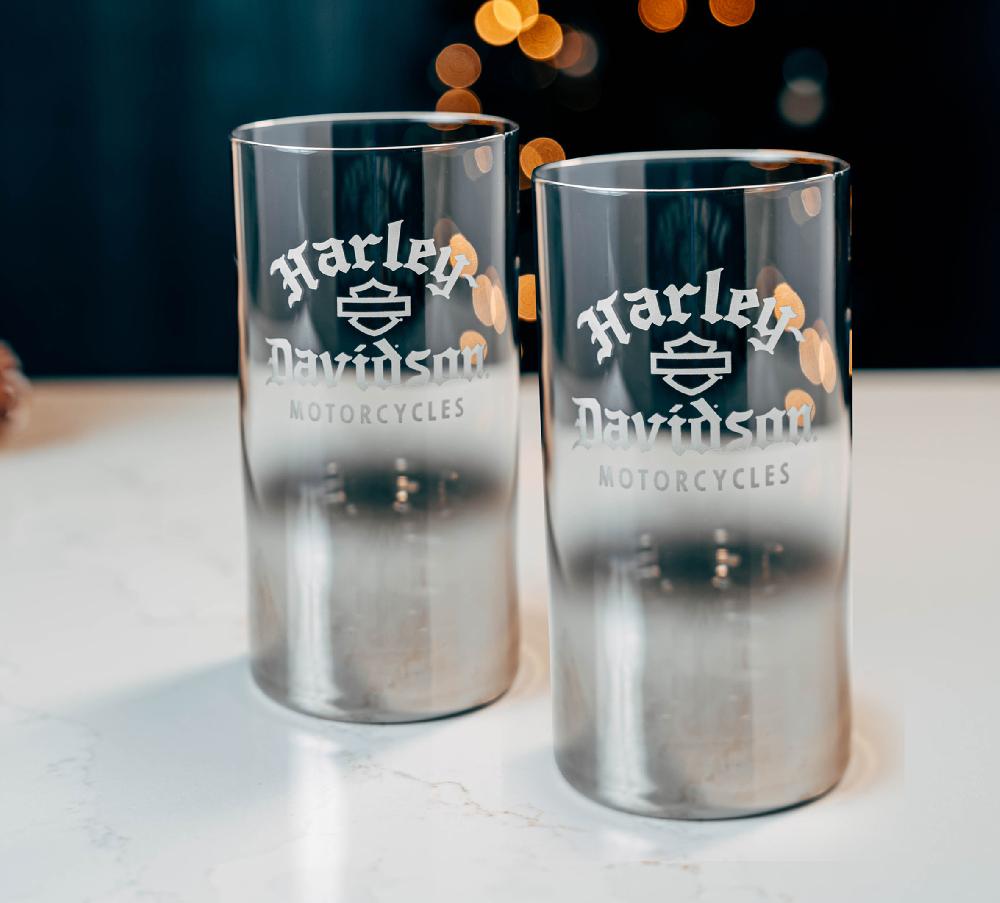 Harley Silver Ombre Highball Set Of 2