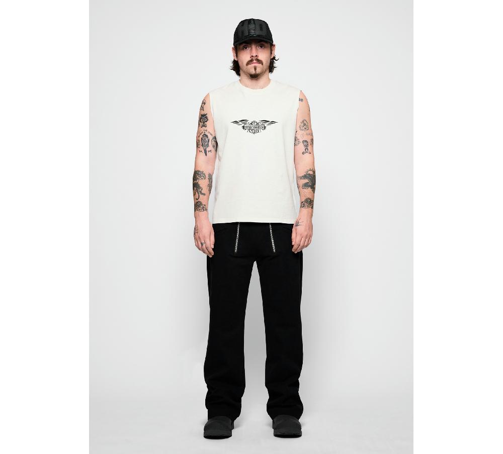 Harley Silver Wing Boxy Muscle Tank