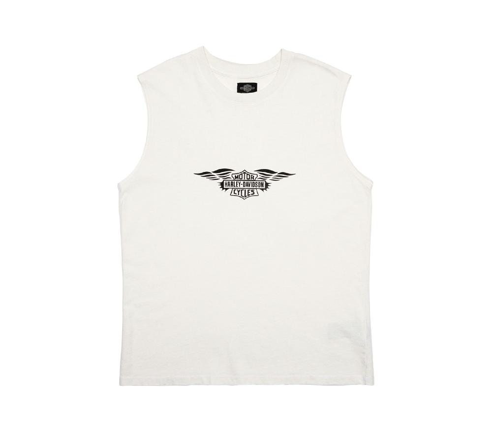 harley Silver Wing Boxy Muscle Tank