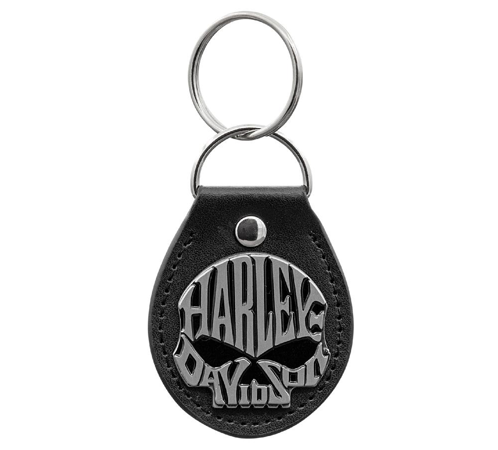 Harley Skull Design Black Fob Key Chain