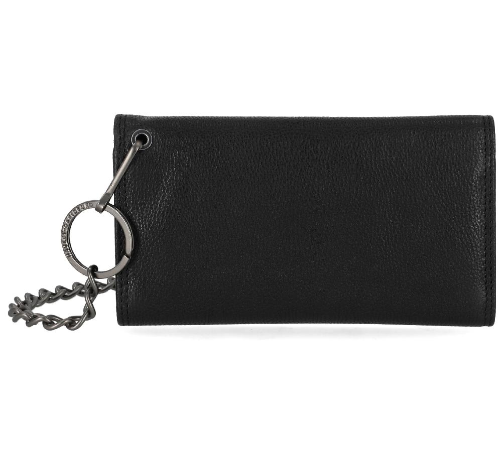 Harley Skull Embossed Trucker Chain Wallet