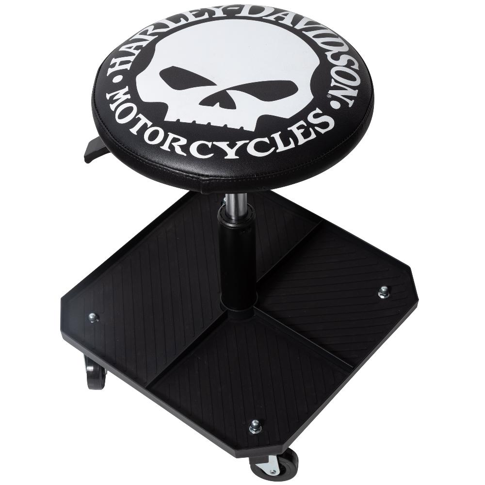 harley Skull Shop Pneumatic Stool
