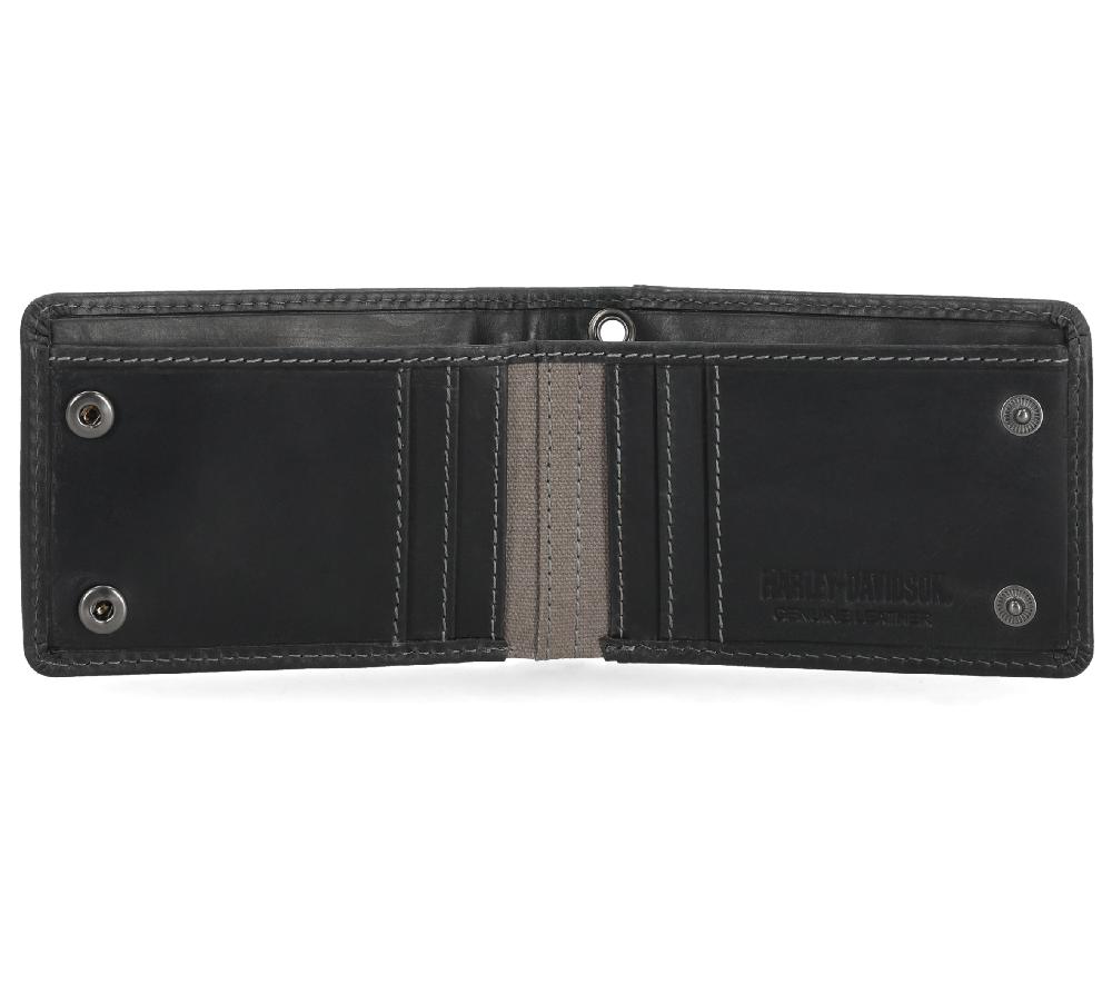 Harley Skull Stitch Front Pocket Wallet