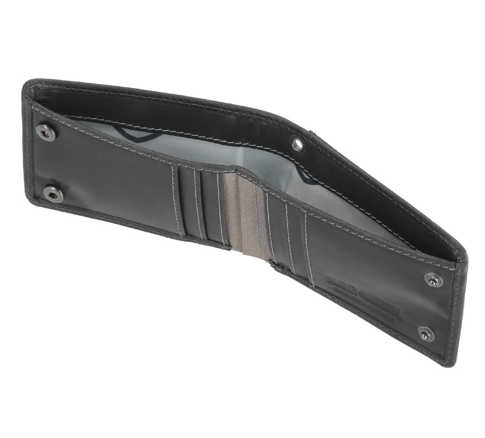 Harley Skull Stitch Front Pocket Wallet