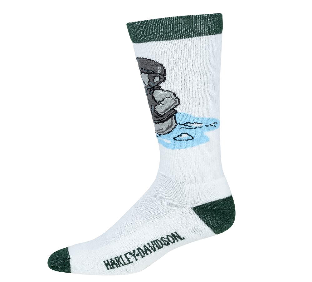 harley Snowman Riding Sock