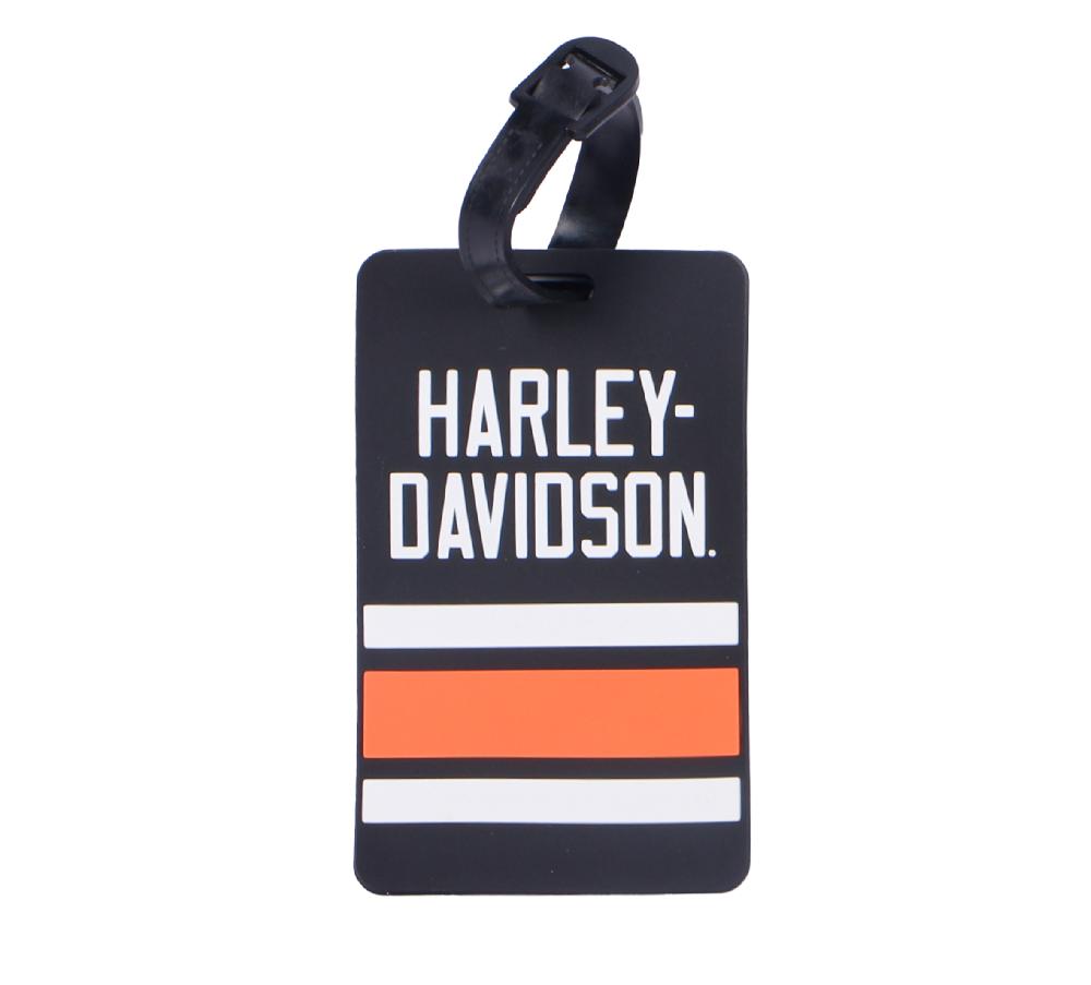 harley Sport Stripe Luggage Tag 2 Piece Set
