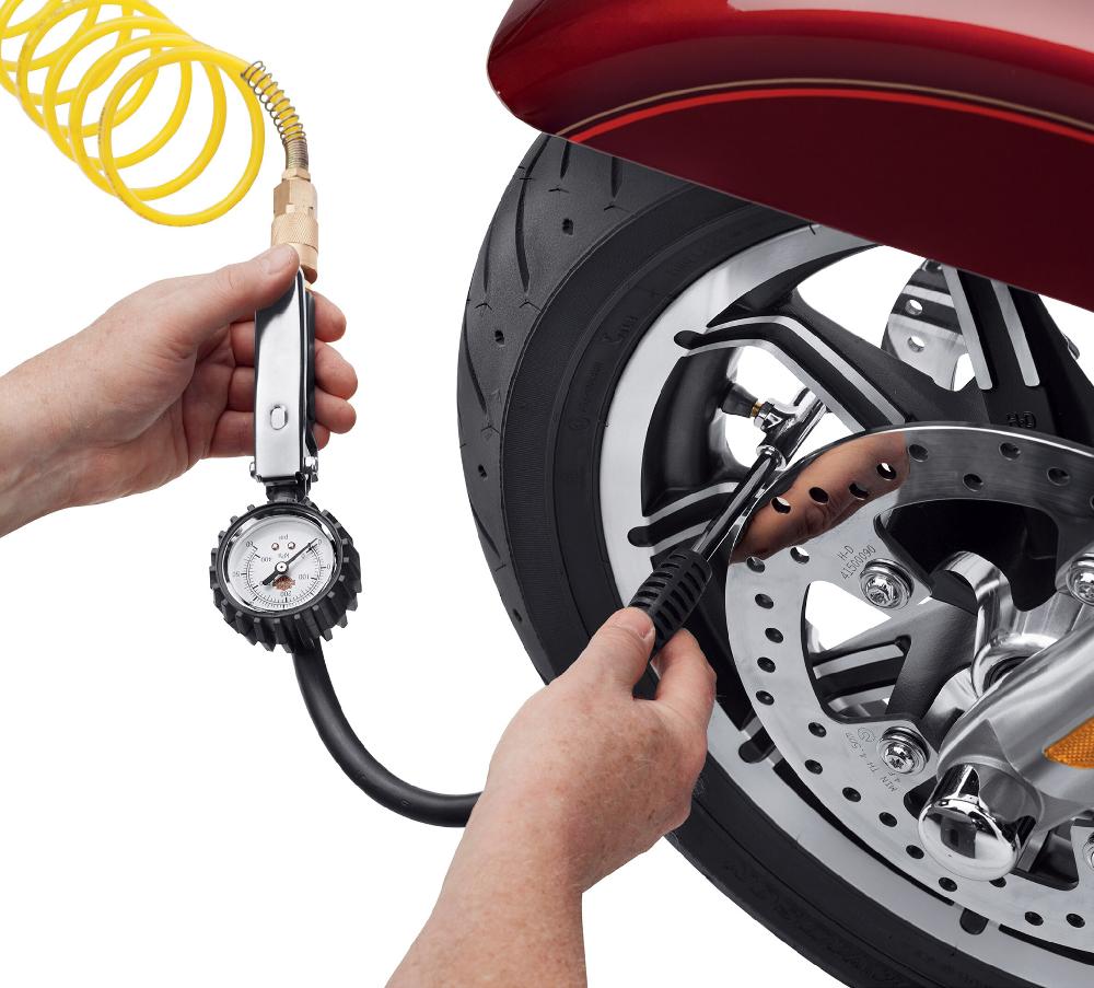 Harley Tire Pressure Gauge And Fill Valve