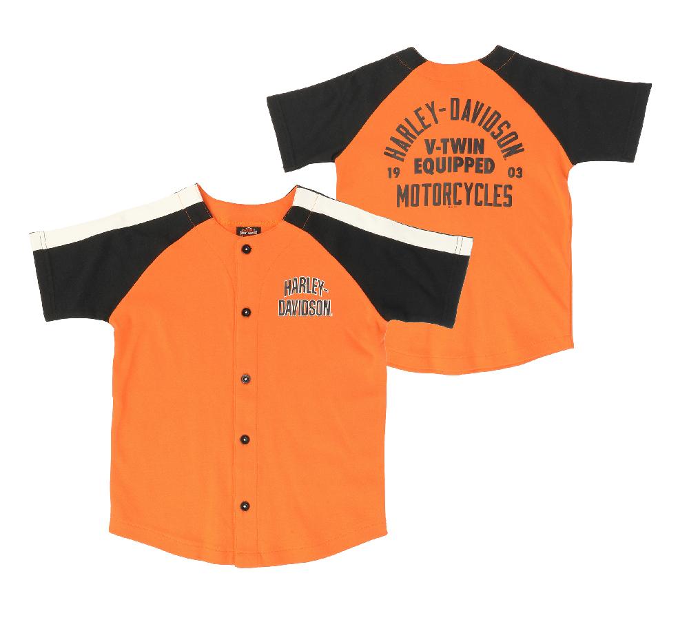 Harley Toddler Boys Baseball Tee