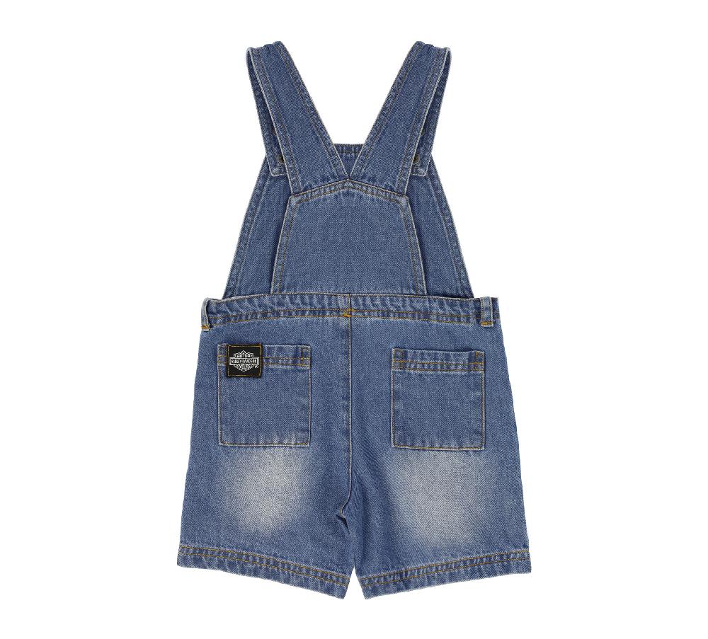 Harley Toddler Boys Denim Shortall & Tee Set