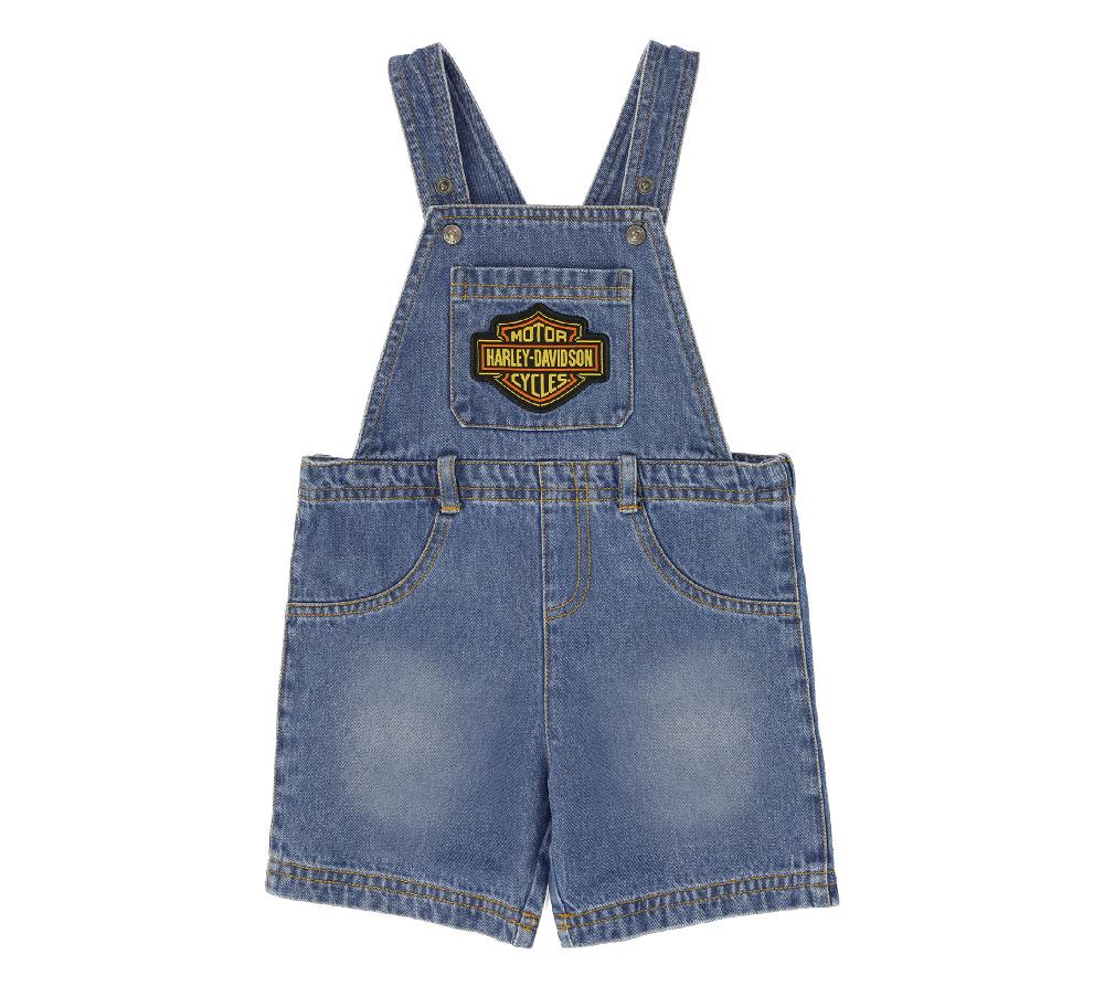 Harley Toddler Boys Denim Shortall & Tee Set