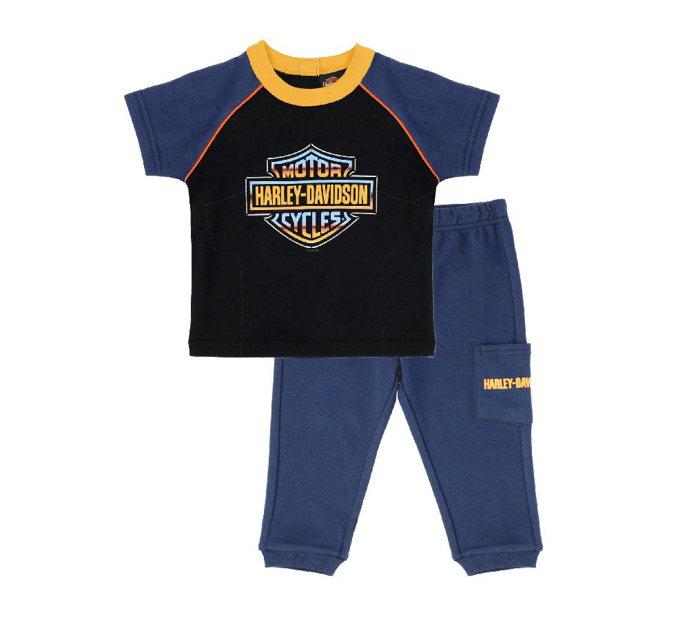 harley Toddler Boys Knit Tee & Pant Set