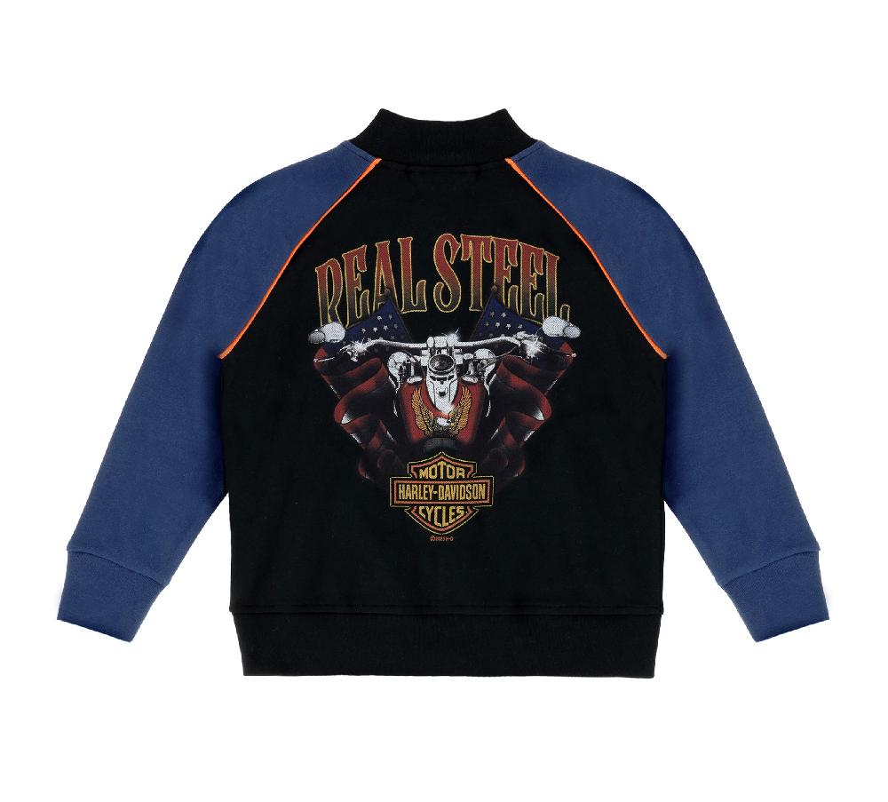 Harley Toddler Boys Knit Varsity Jacket