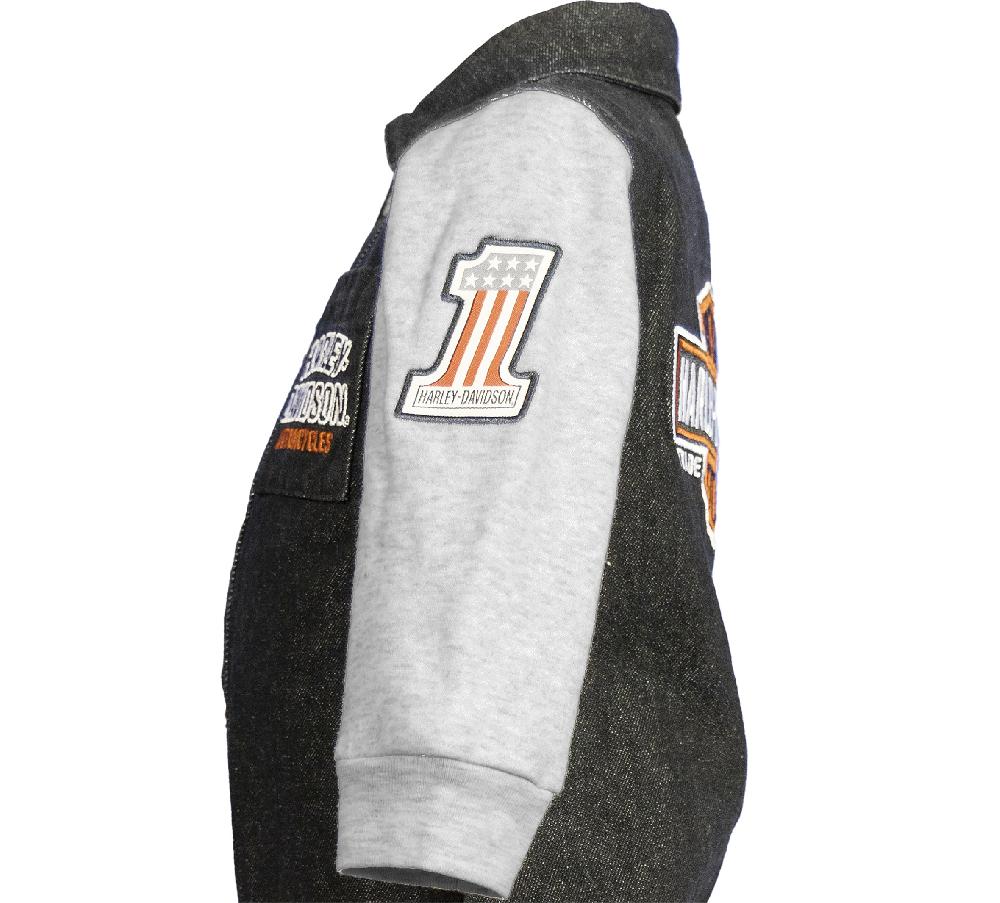 Harley Toddler Denim And Fleece Workshop Coverall