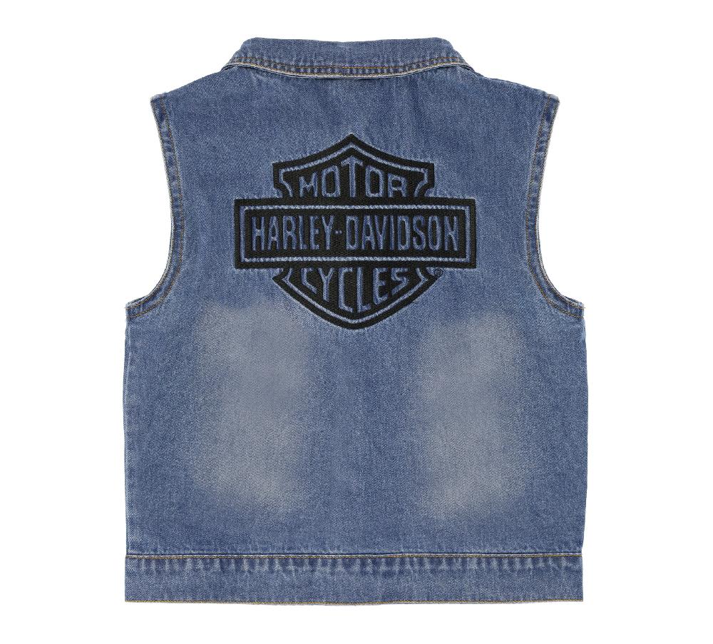 Harley Toddler Denim Vest