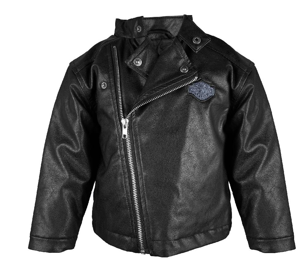 harley Toddler Faux Leather Biker Jacket