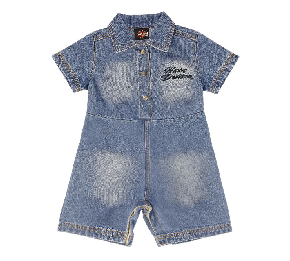 Harley Toddler Girls Denim Romper