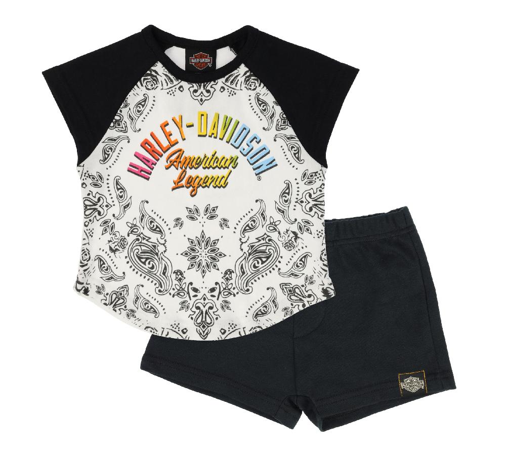 harley Toddler Girls Knit Short Set