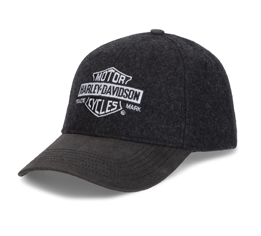 harley Trademark B&S Wool Blend Baseball Hat