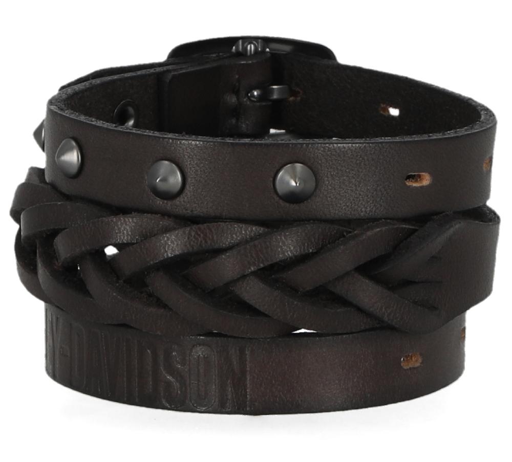 Harley Traditional 3 Leather Cuff Set