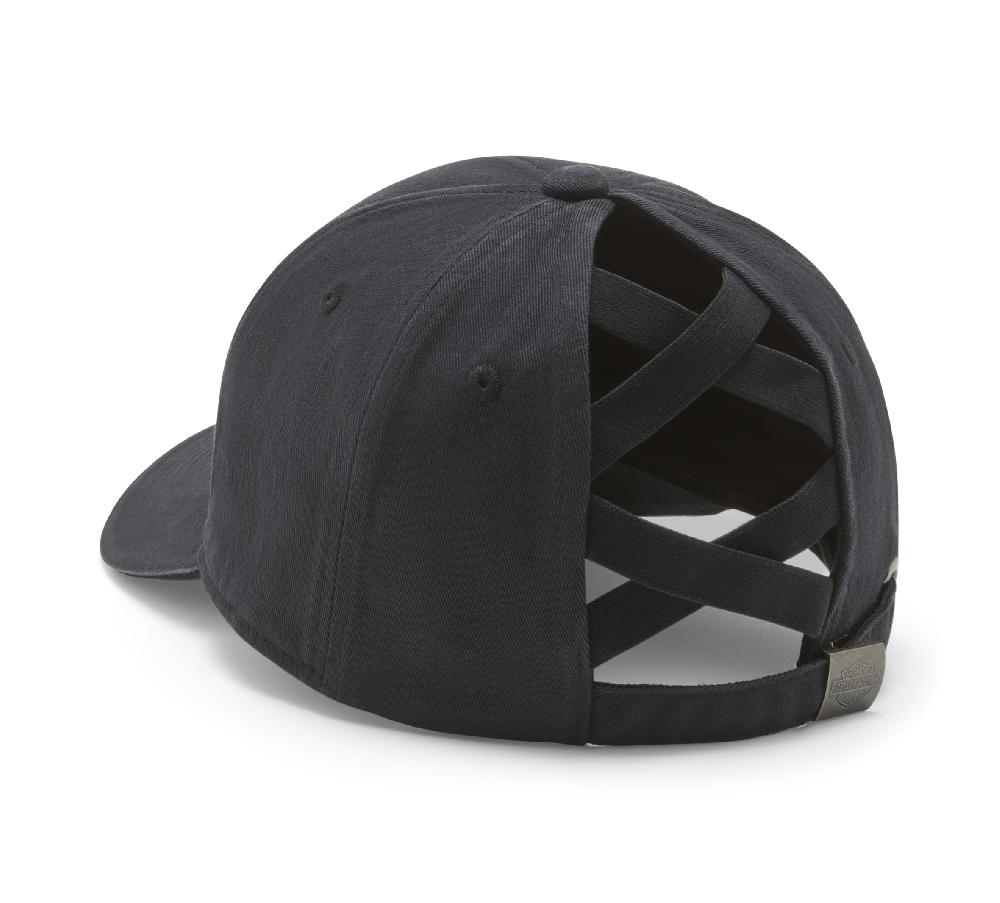 Harley Vintage Flame Ponytail Cap