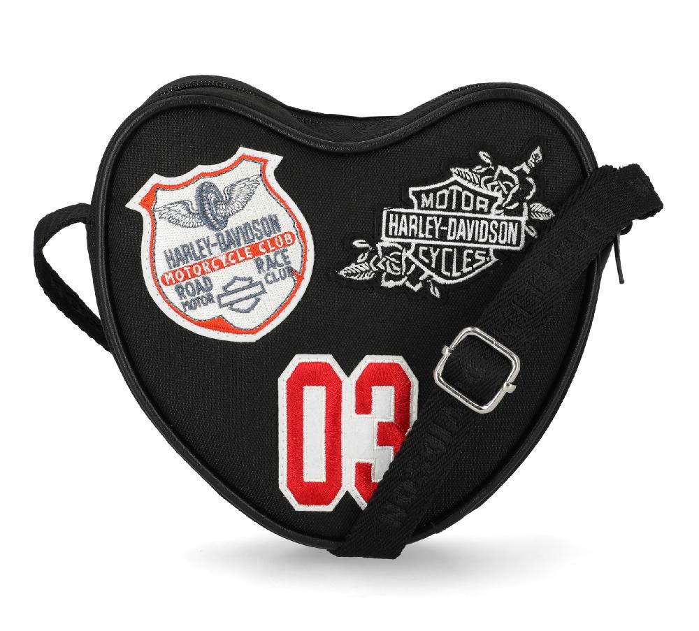 Harley Vintage Patch Heart Crossbody