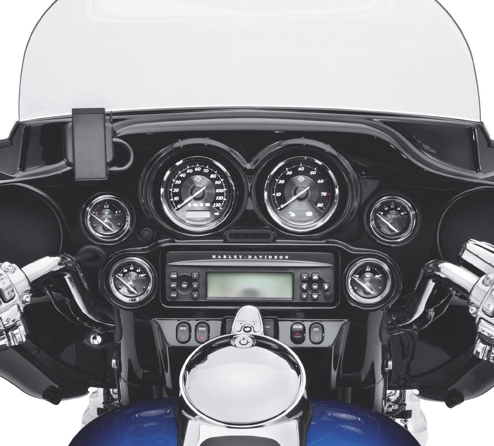 Harley Voltmeter Titanium Face Gauge