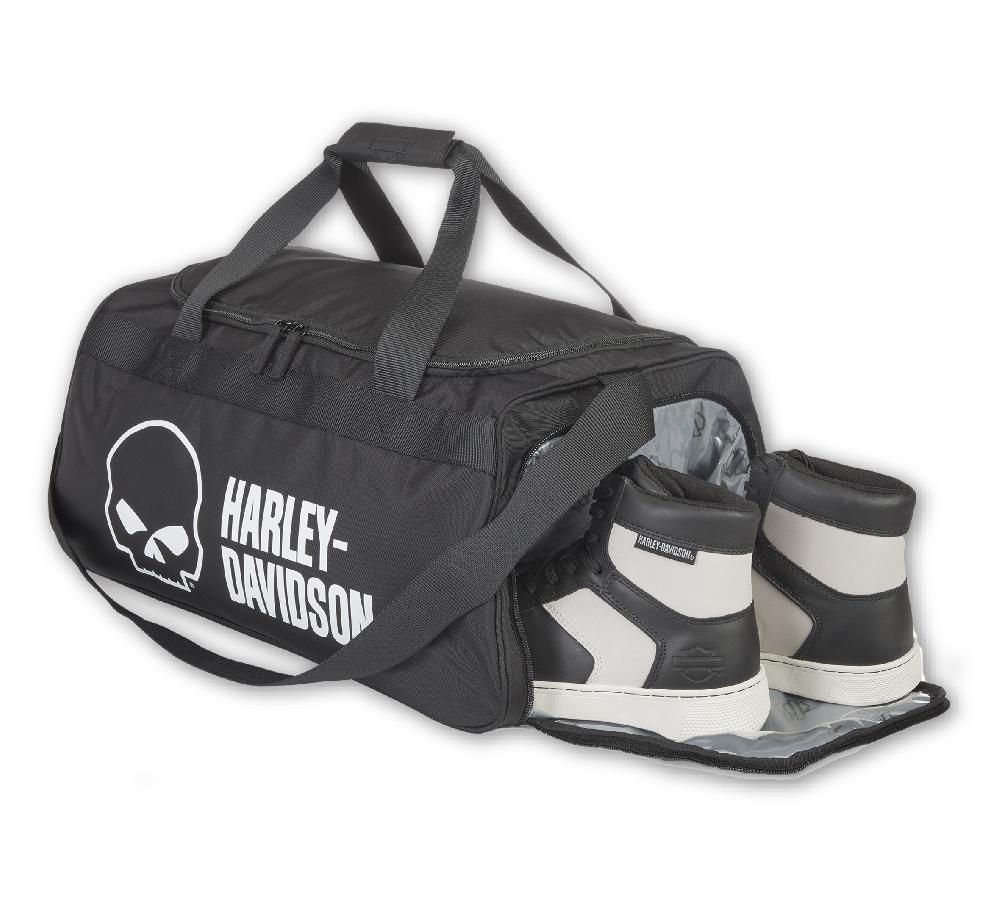 Harley Willie G Logo Duffel With Side Shoe Pocket