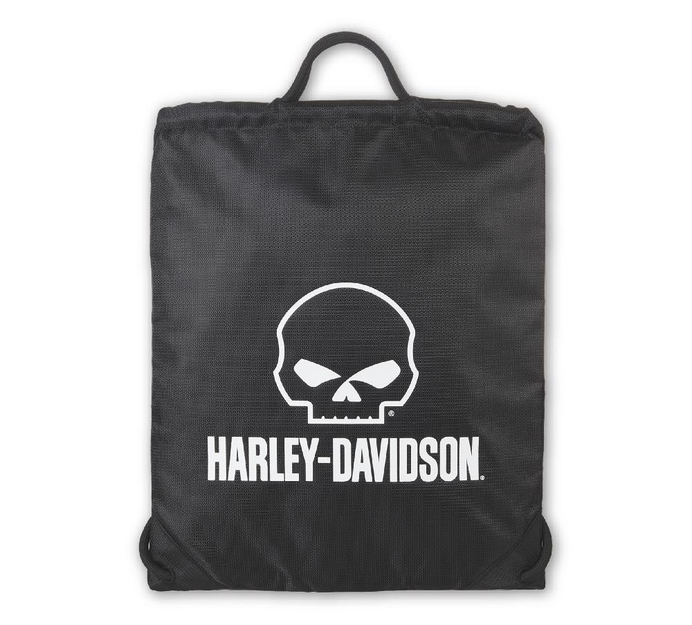 Harley Willie G Logo Quick-Draw Drawstring Bag