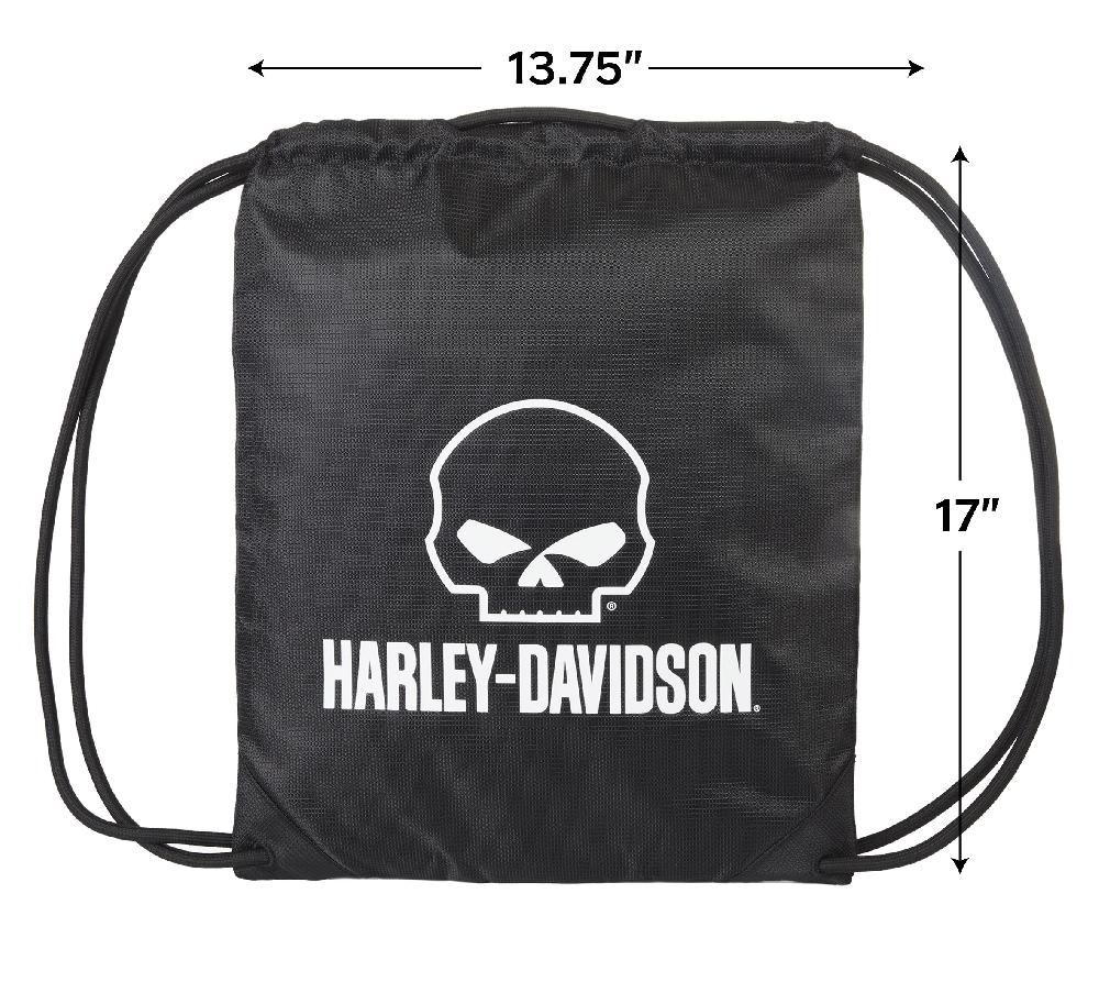 Harley Willie G Logo Quick-Draw Drawstring Bag