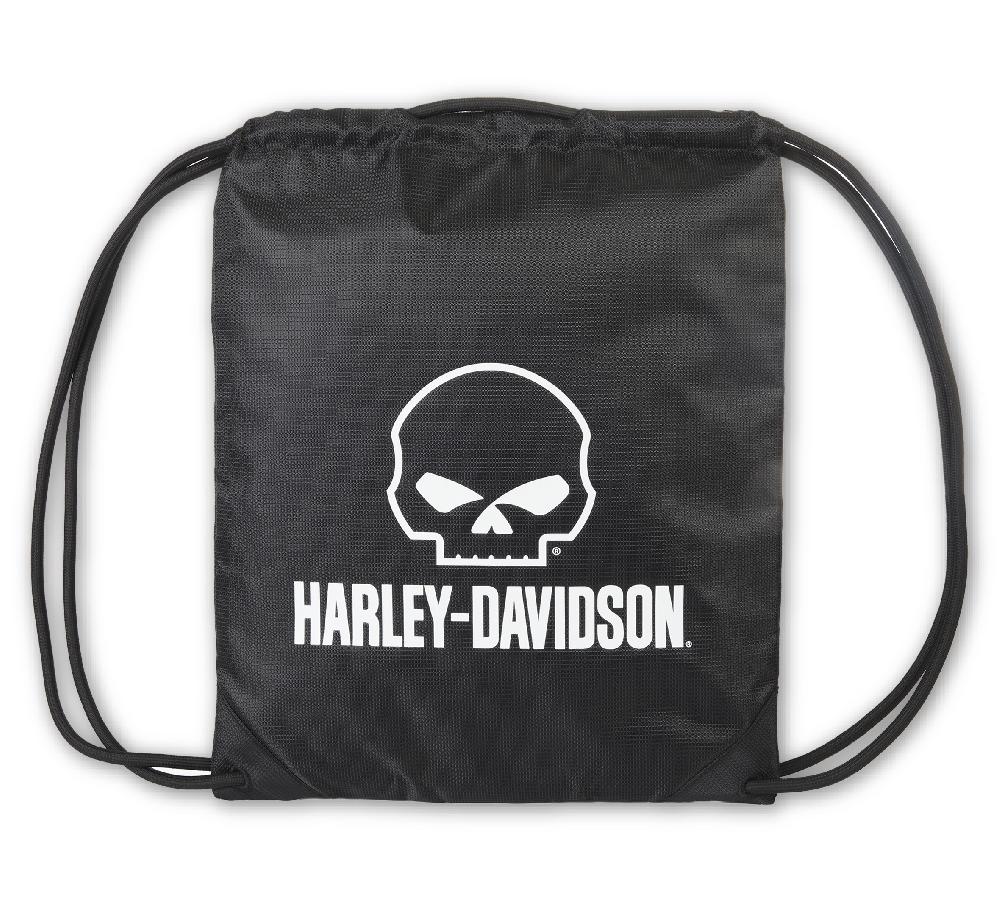 harley Willie G Logo Quick-Draw Drawstring Bag