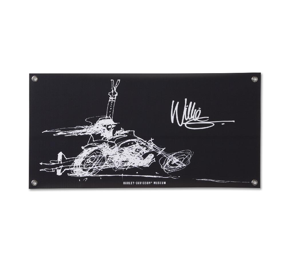 harley Willie G Peace Guy Banner