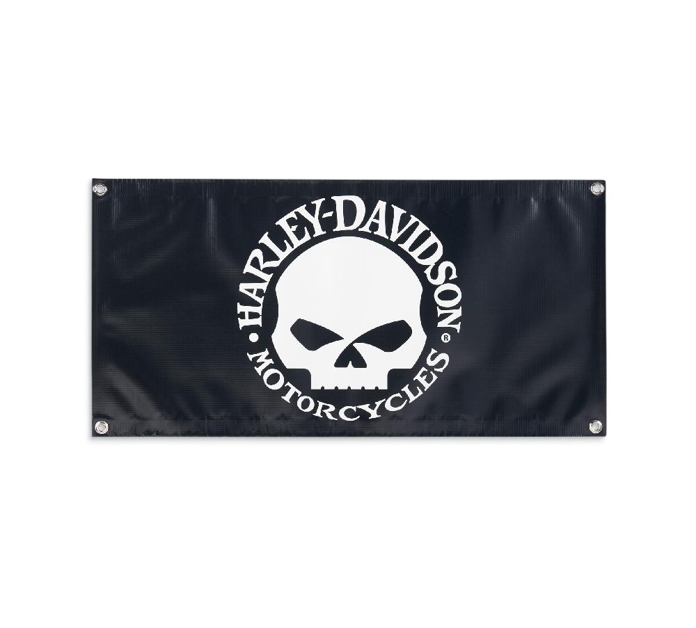 harley Willie G. Skull Banner