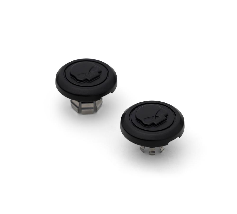 harley Willie G Skull Front Axle Nut Covers