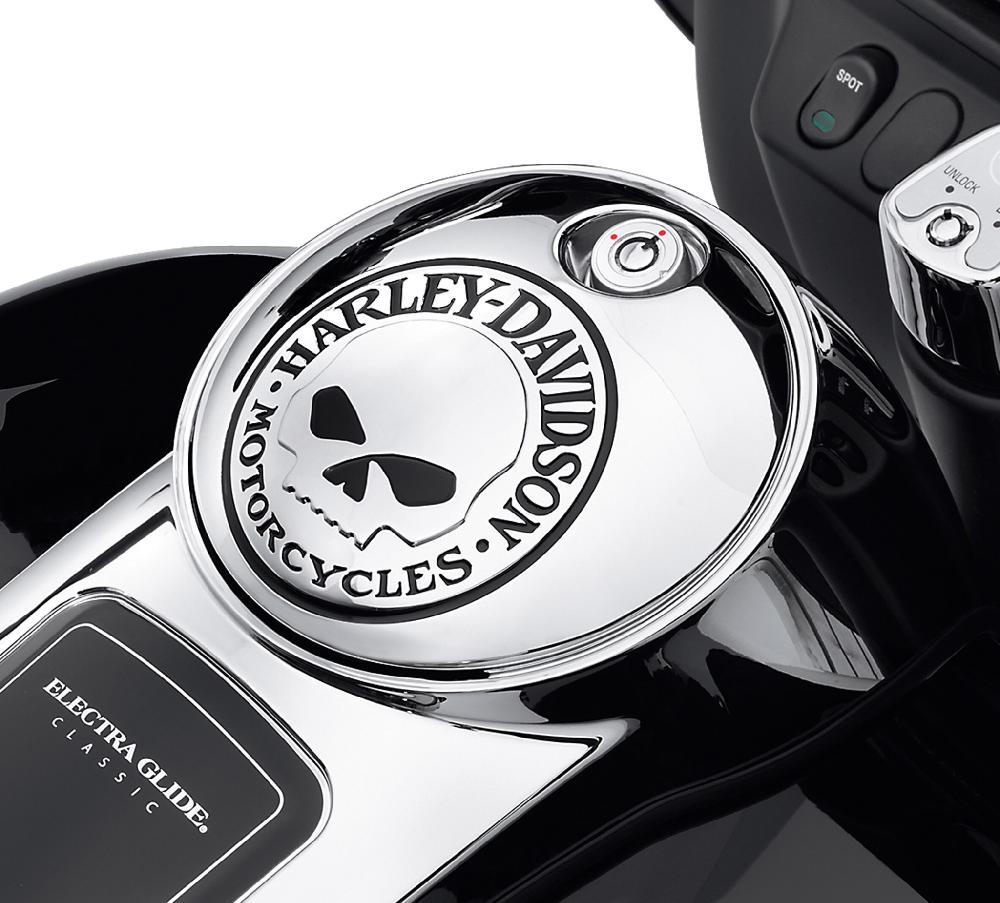Harley Willie G Skull Fuel Console Door