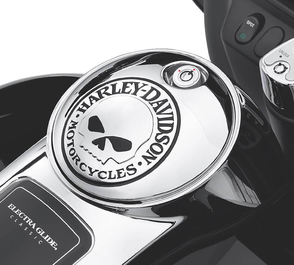 Harley Willie G Skull Fuel Tank Console Door