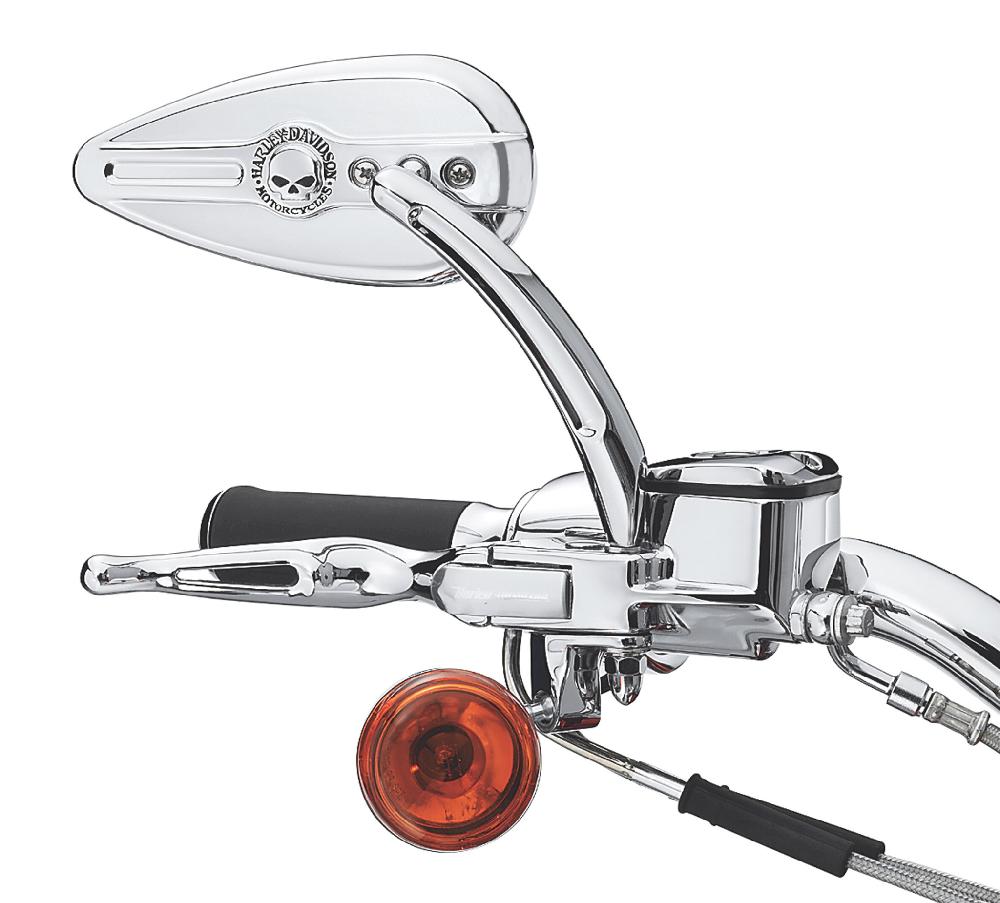 Harley Willie G Skull Teardrop Mirrors