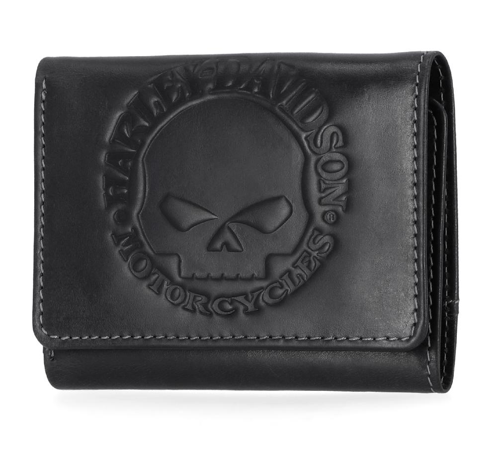 Harley Willie G Snap Trifold Wallet