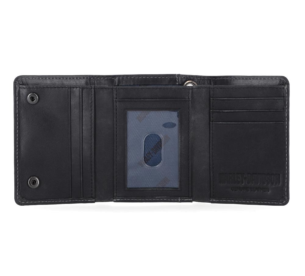 Harley Willie G Snap Trifold Wallet