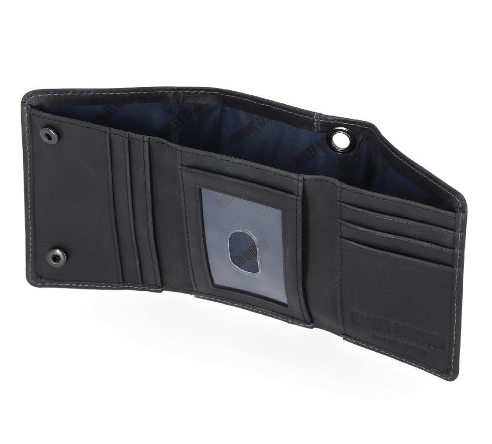 Harley Willie G Snap Trifold Wallet