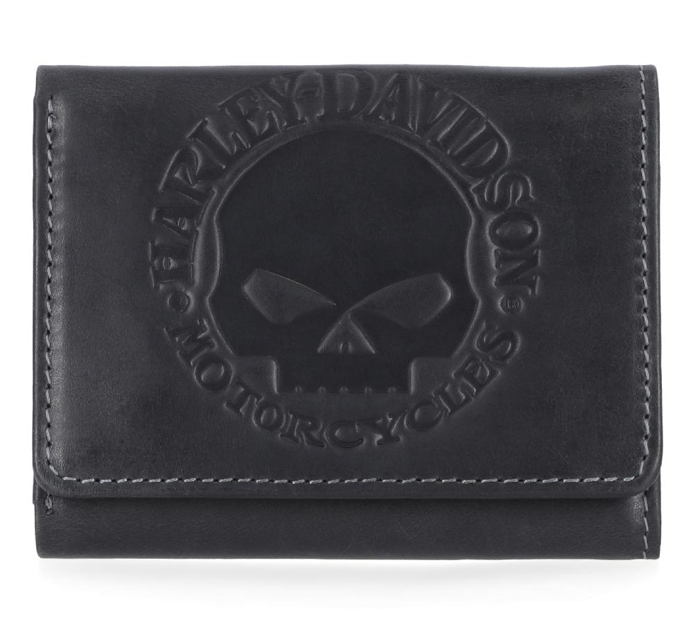 harley Willie G Snap Trifold Wallet