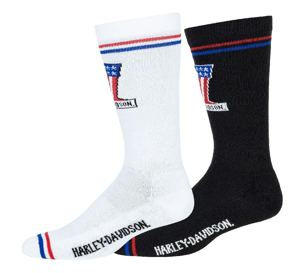 harley Women's #1 Logo Riding Sock 2-Pack